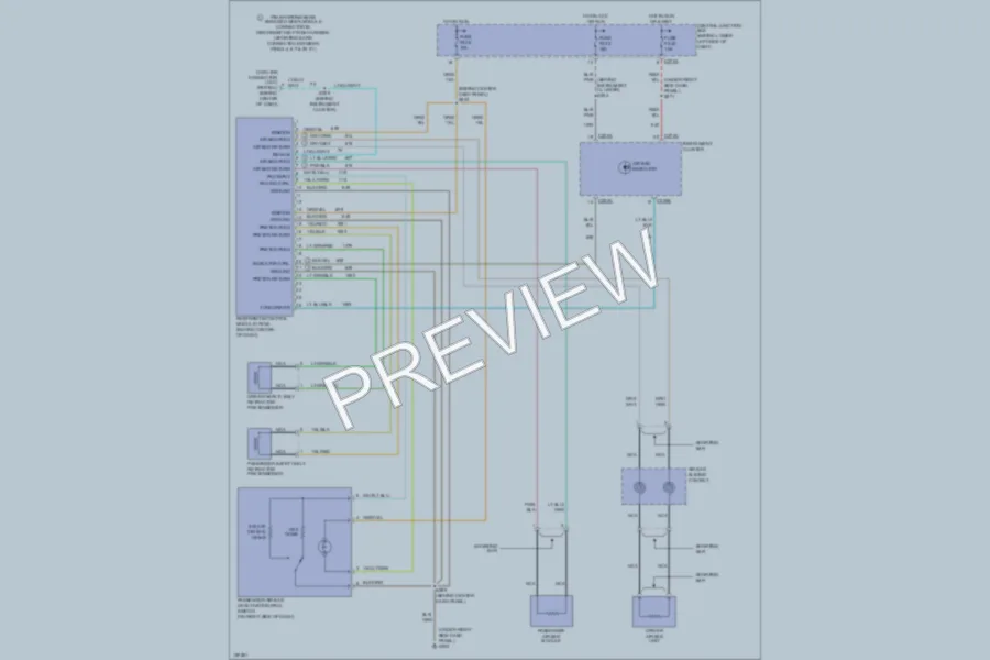 2002 Ford F250 Super Duty Supplemental Restraints wiring diagram preview