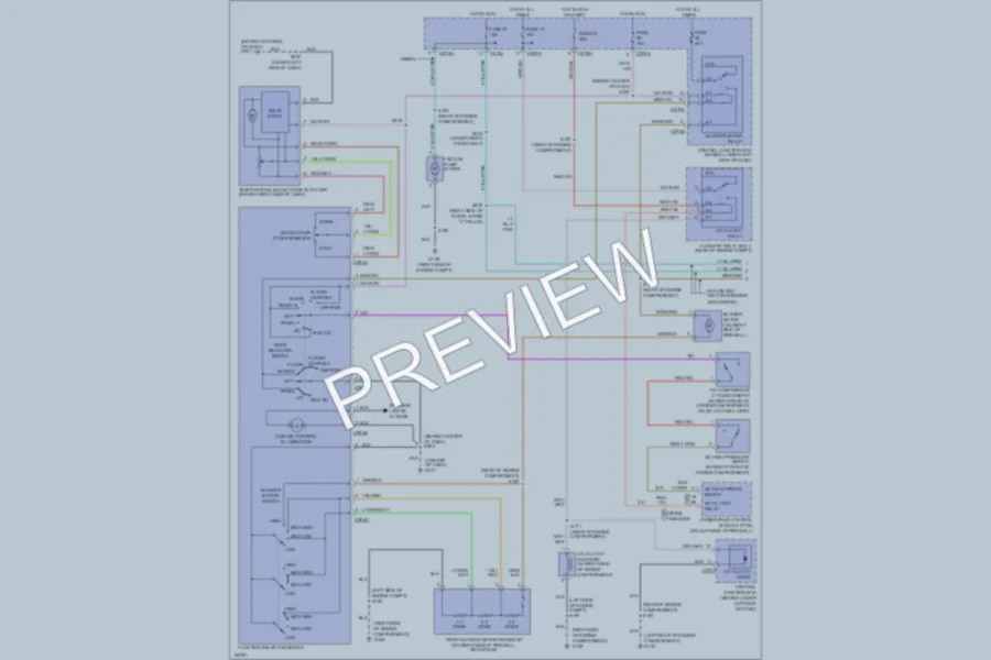 2002 Ford F350 Super Duty Air Conditioning wiring diagram preview