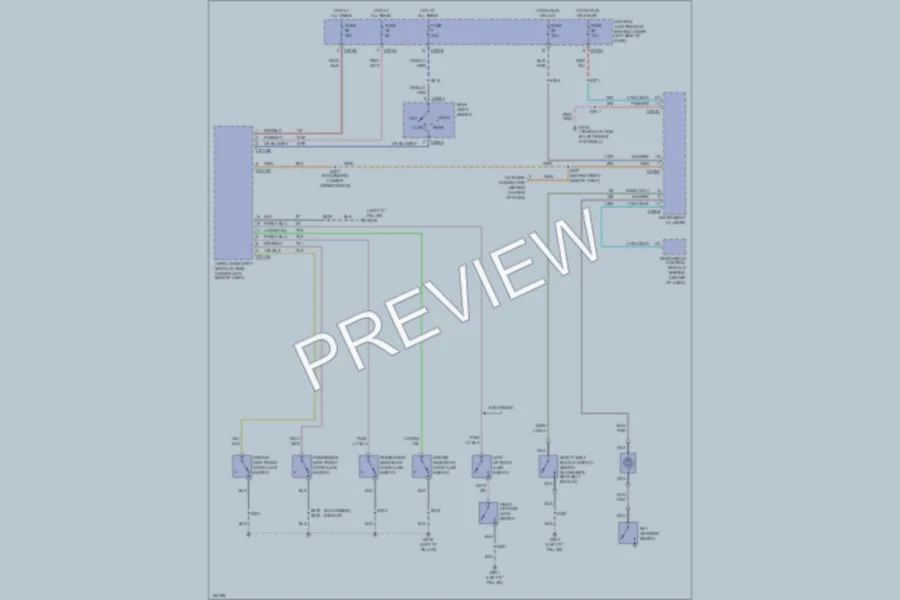 2002 Ford F350 Super Duty Warning Systems wiring diagram preview