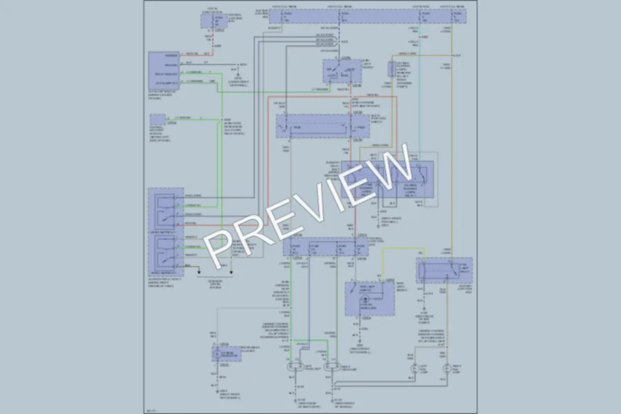 2002 Ford F150 Headlights wiring diagram preview