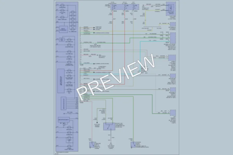 2002 Ford F150 Instrument Cluster wiring diagram preview