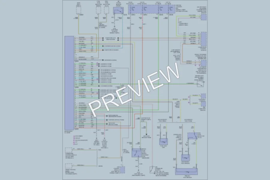 2002 Ford F250 Super Duty Instrument Cluster wiring diagram preview