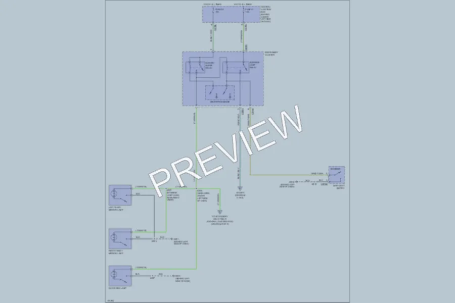 2002 Ford F350 Super Duty Interior Lights wiring diagram preview