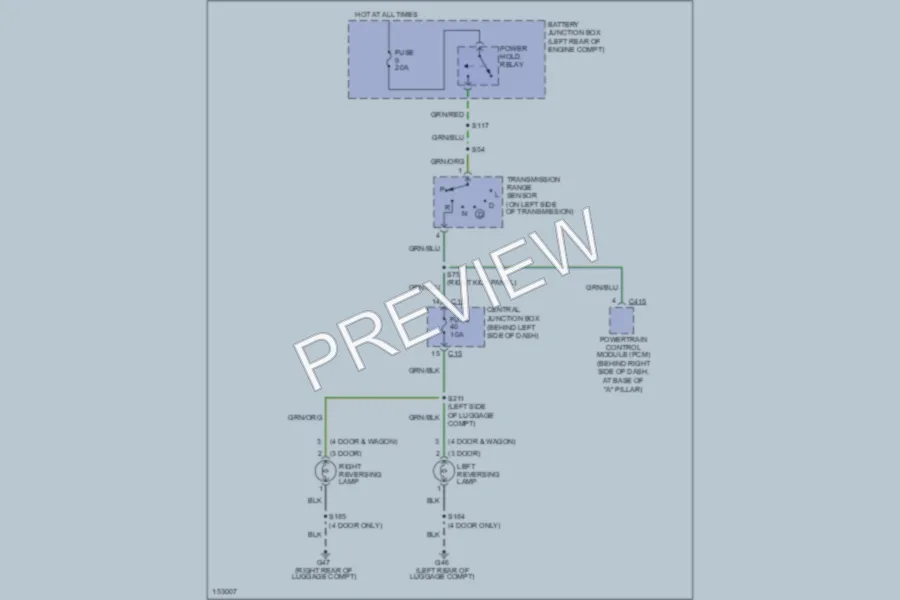 2002 Ford Focus Exterior Lights wiring diagram preview