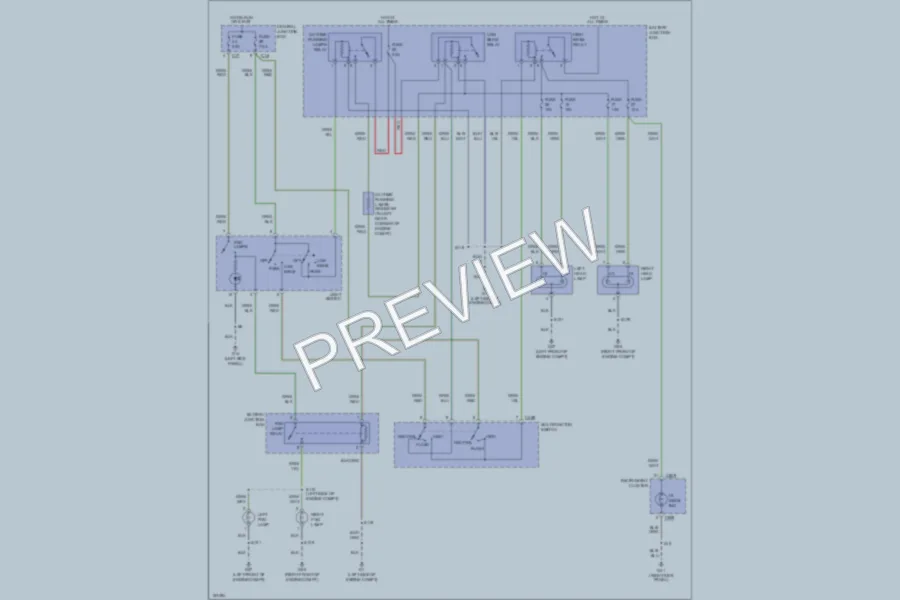 2002 Ford Focus Headlights wiring diagram preview