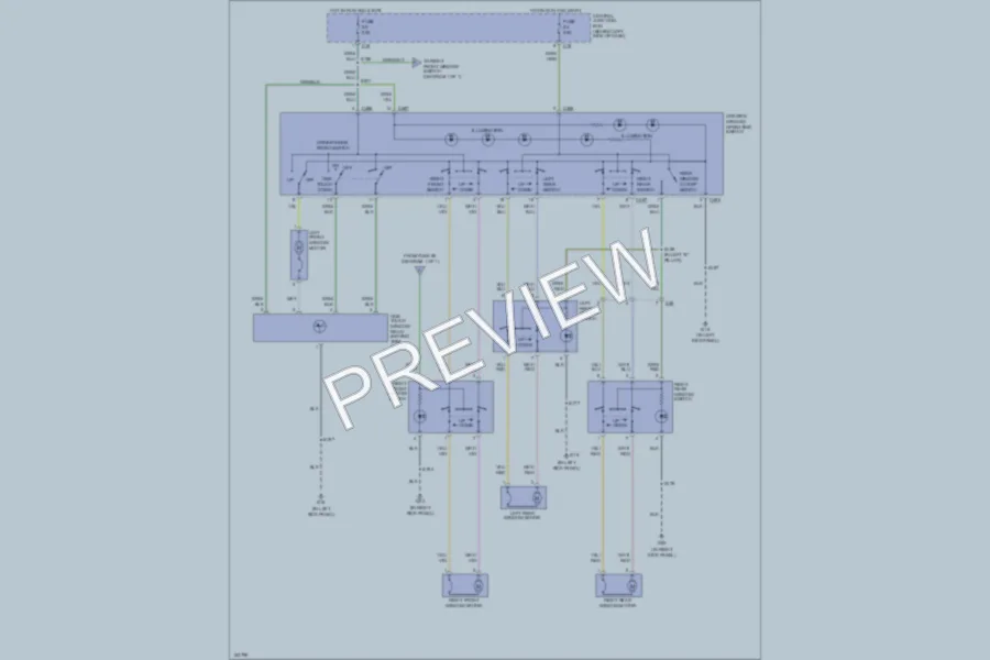 2002 Ford Focus Power Windows wiring diagram preview
