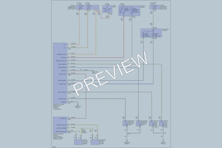 2002 Ford Focus Warning Systems wiring diagram preview