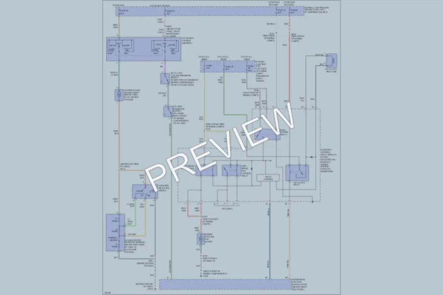 2002 Ford Mustang Air Conditioning wiring diagram preview