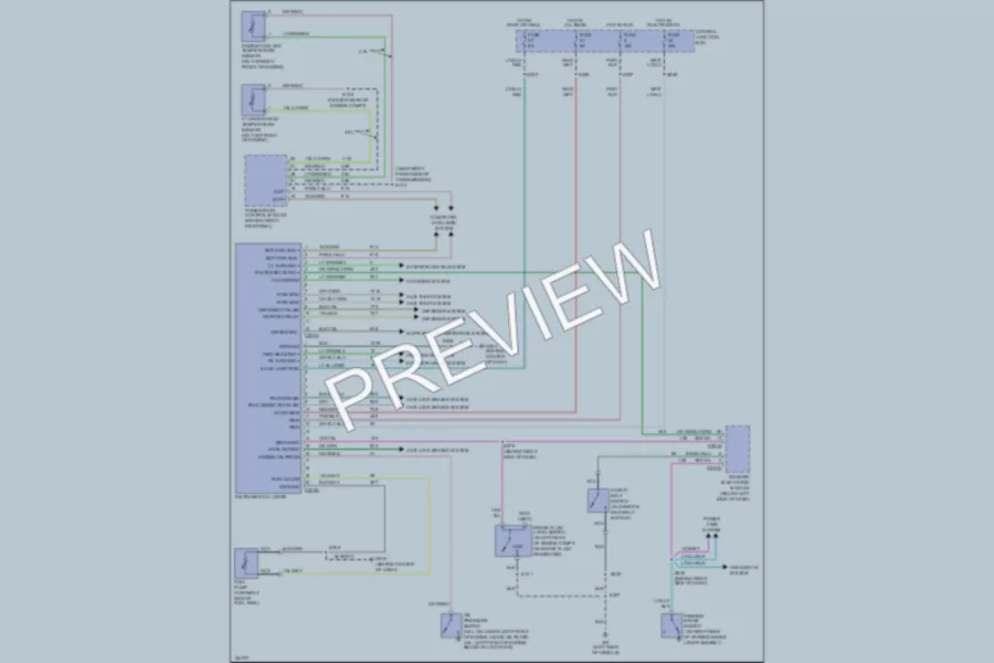 2002 Ford Mustang Instrument Cluster wiring diagram preview