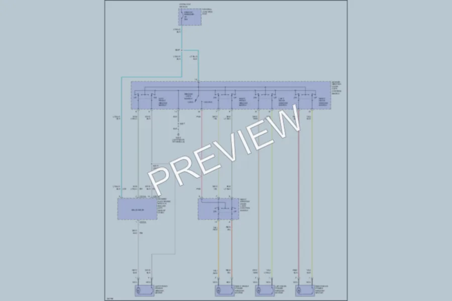 2002 Ford Mustang Power Windows wiring diagram preview