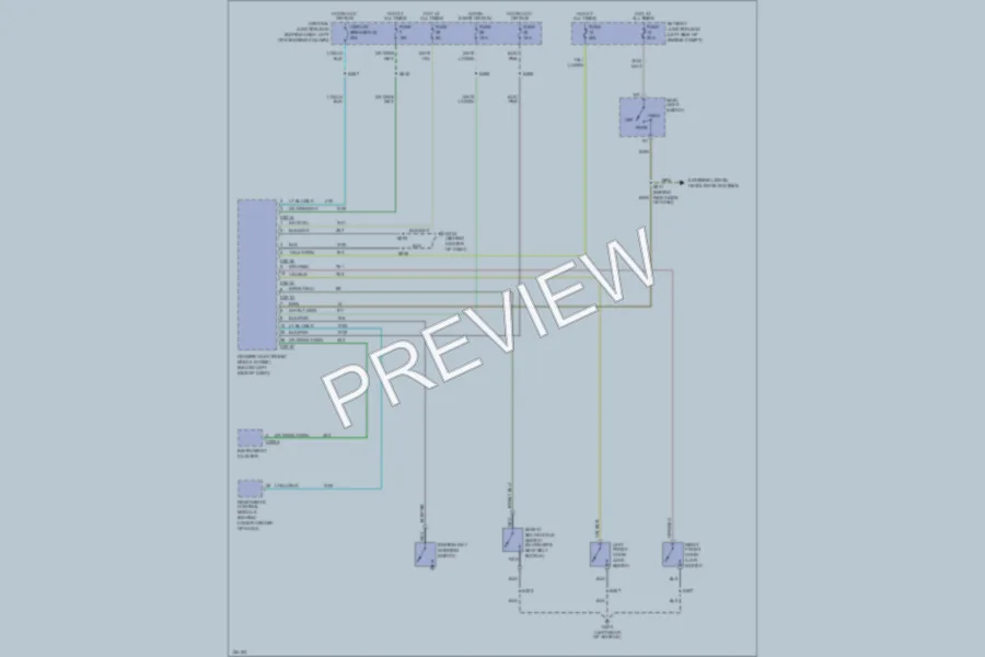 2002 Ford Mustang Warning Systems wiring diagram preview