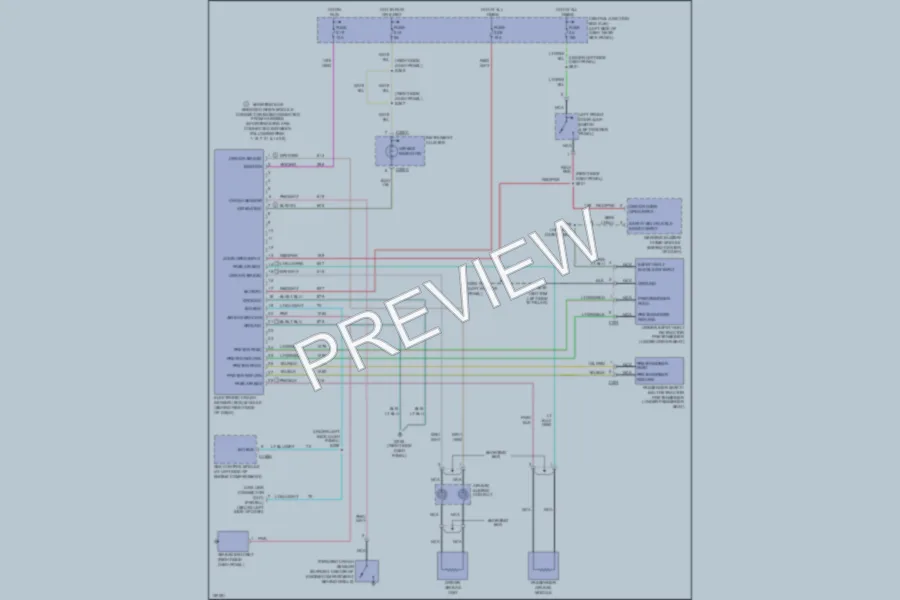 2002 Ford E350 Super Duty Supplemental Restraints wiring diagram preview