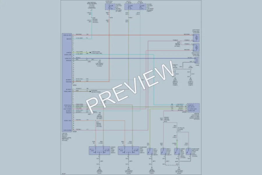 2002 Ford Ranger Power Door Locks wiring diagram preview