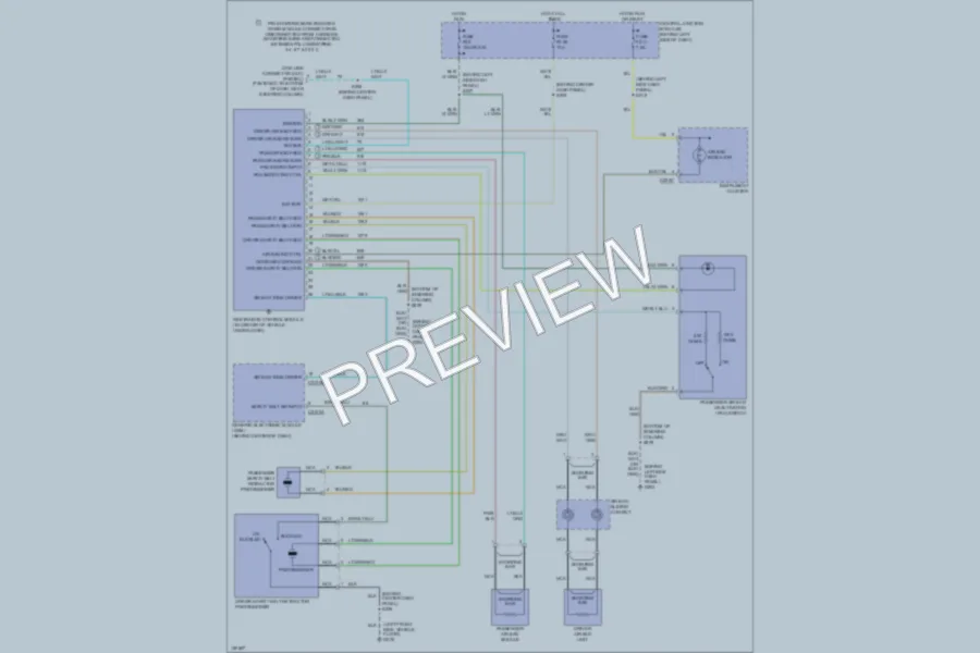 2002 Ford Ranger Supplemental Restraints wiring diagram preview
