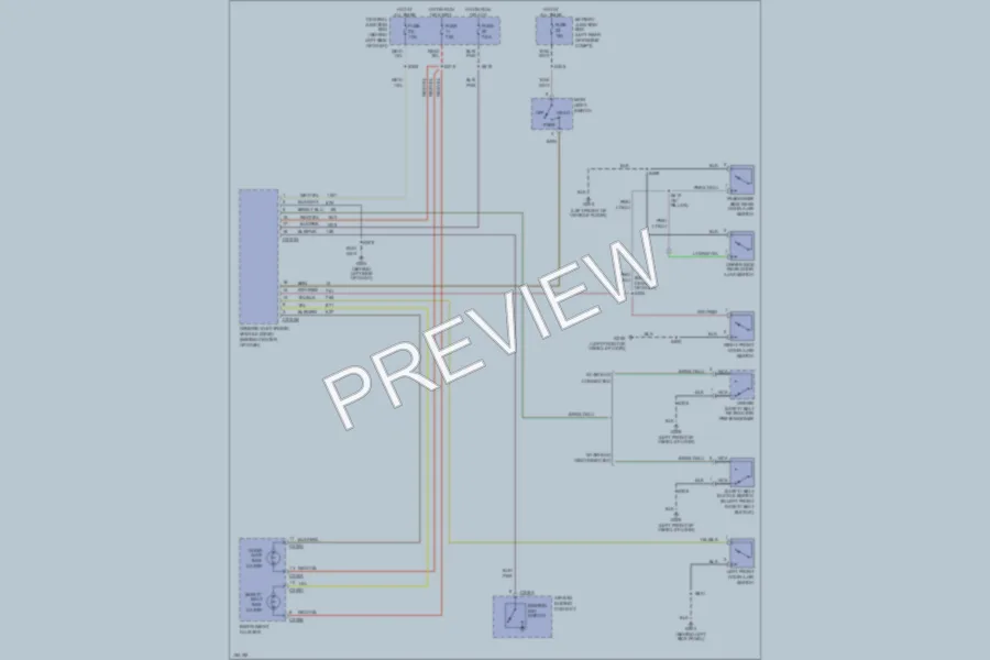 2002 Ford Ranger Warning Systems wiring diagram preview