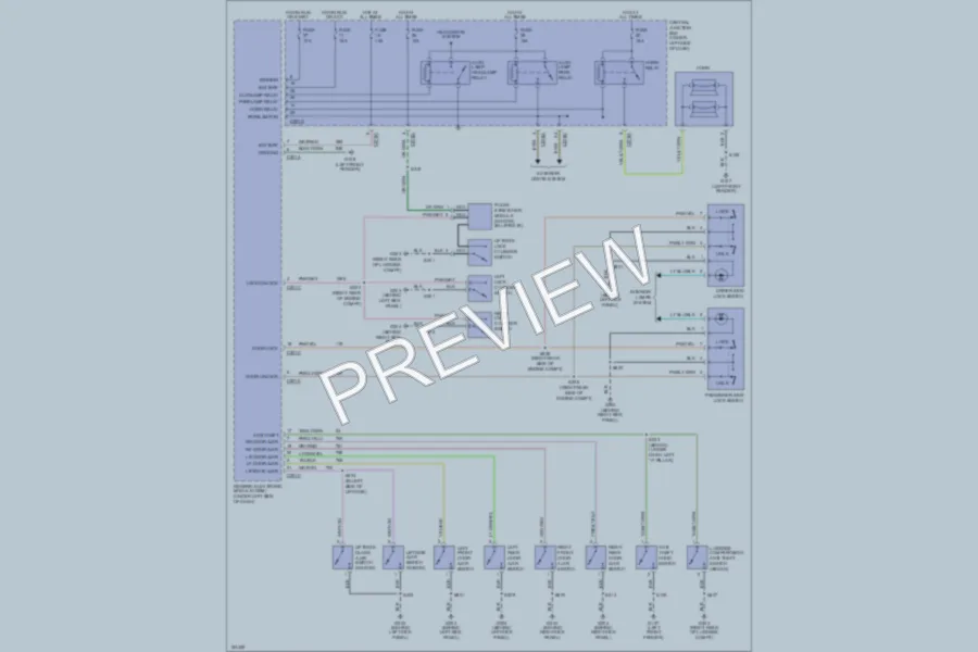 2002 Ford Taurus Anti Theft wiring diagram preview