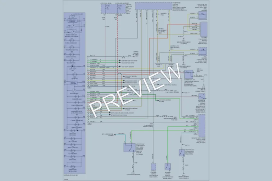 2002 Ford Taurus Instrument Cluster wiring diagram preview