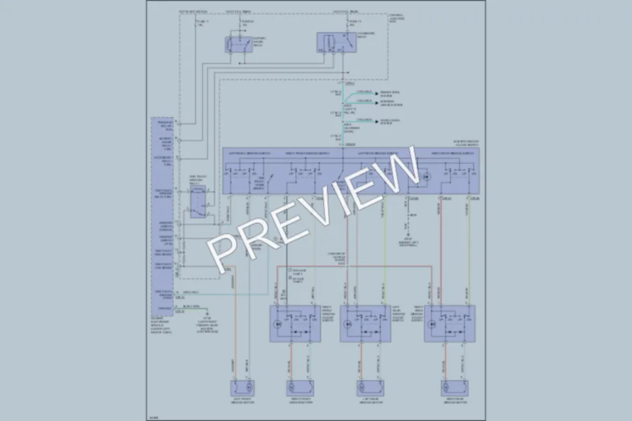 2002 Ford Taurus Power Windows wiring diagram preview