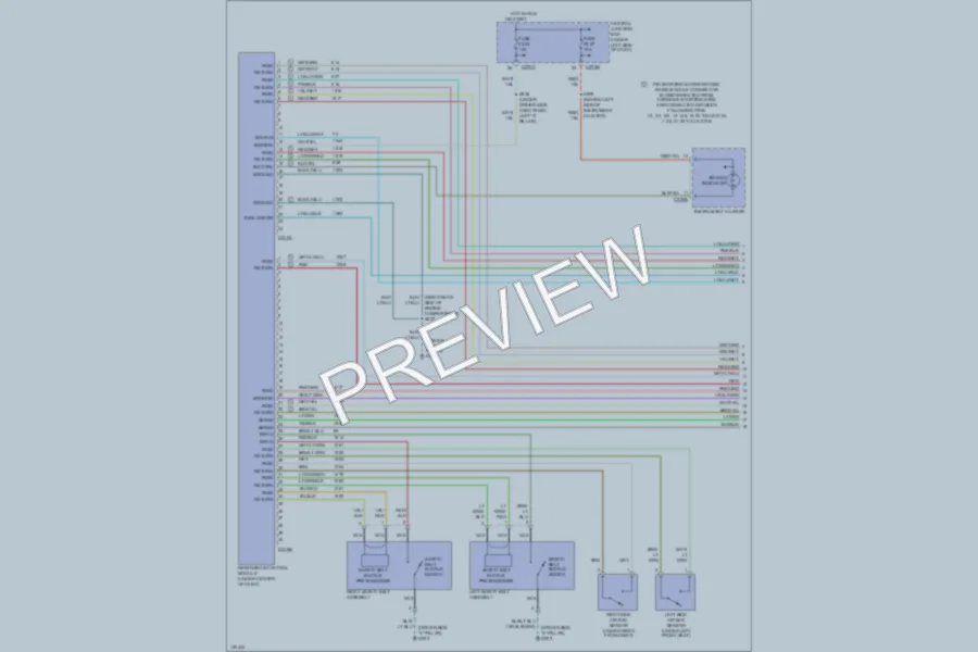 2002 Ford Taurus Supplemental Restraints wiring diagram preview