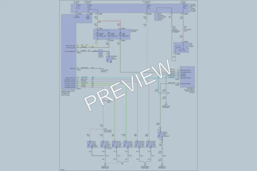 2002 Ford Taurus Warning Systems wiring diagram preview