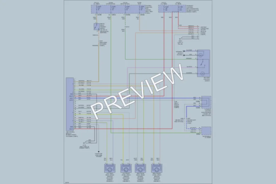 2002 Ford Thunderbird Anti Lock Brakes wiring diagram preview