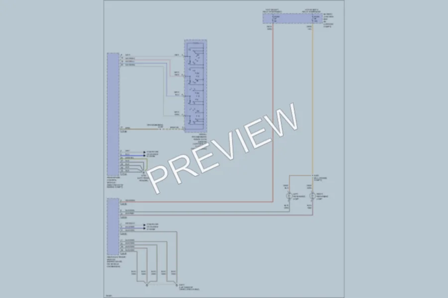 2002 Ford Thunderbird Exterior Lights wiring diagram preview