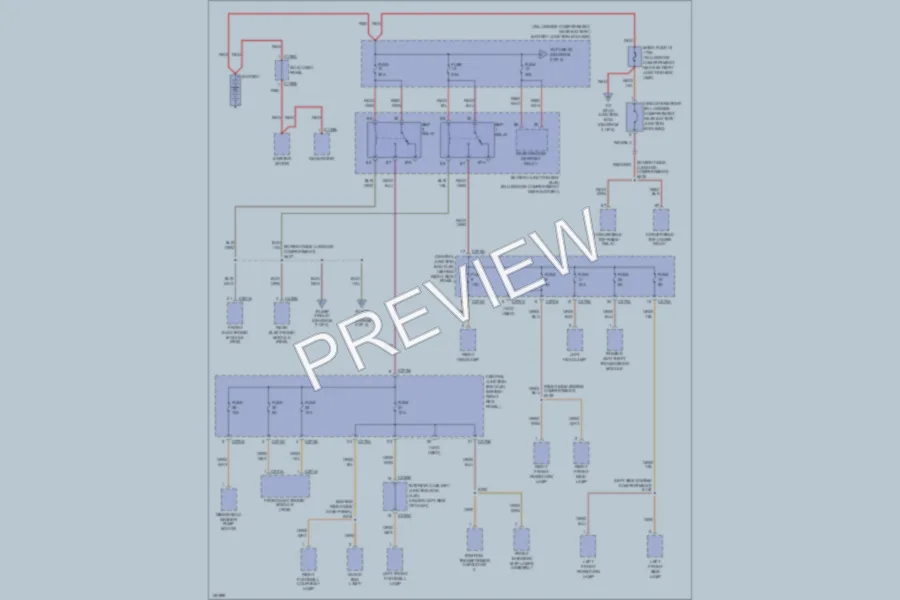 2002 Ford Thunderbird Power Distribution wiring diagram preview