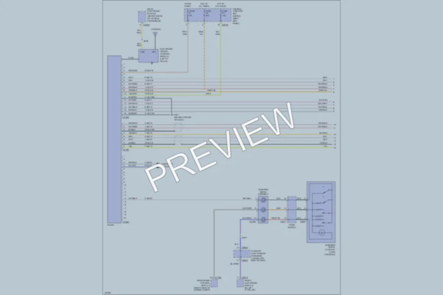 2002 Ford Thunderbird Radio wiring diagram preview