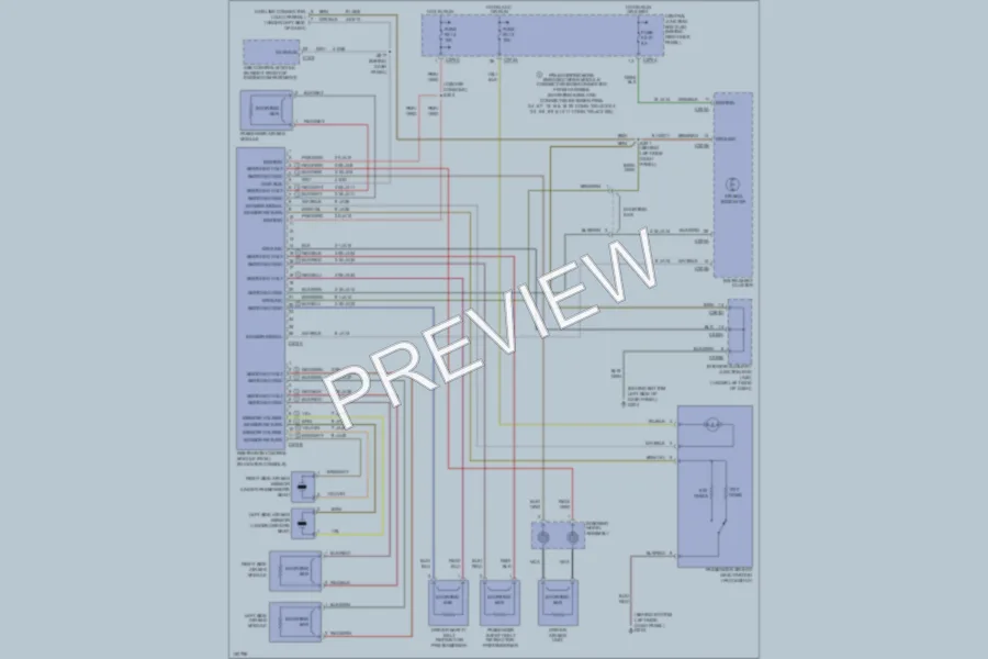 2002 Ford Thunderbird Supplemental Restraints wiring diagram preview
