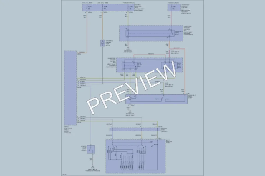 2002 Ford Thunderbird Wiper Washer wiring diagram preview