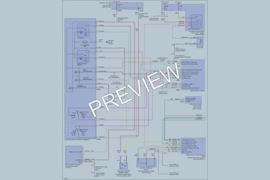 2002 Ford Windstar Air Conditioning wiring diagram preview