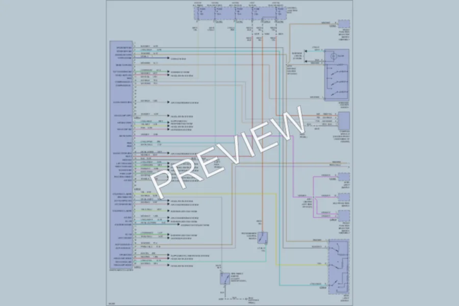 2002 Ford Windstar Instrument Cluster wiring diagram preview