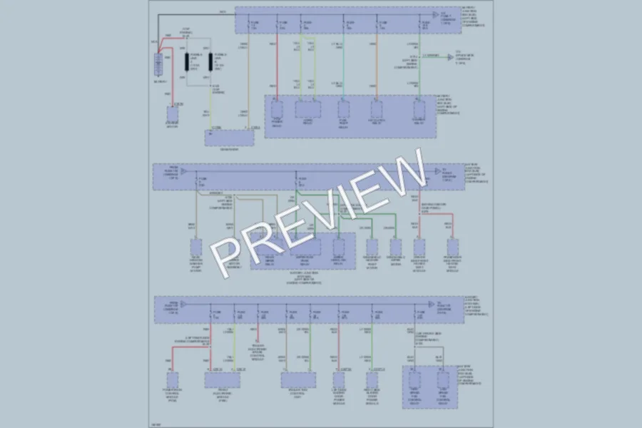 2002 Ford Windstar Power Distribution wiring diagram preview
