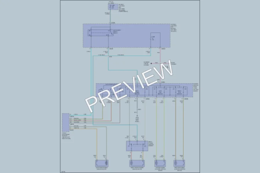 2002 Ford Windstar Power Windows wiring diagram preview