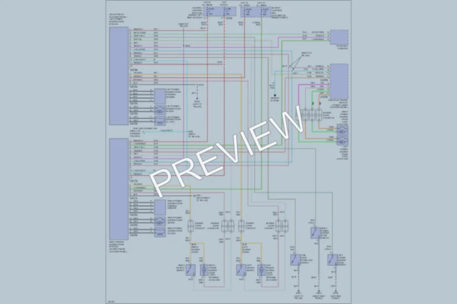 2002 Ford Windstar Trunk Tailgate Fuel Door wiring diagram preview