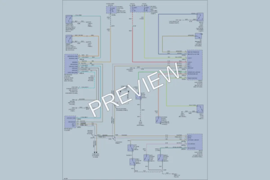 2002 Ford Windstar Warning Systems wiring diagram preview