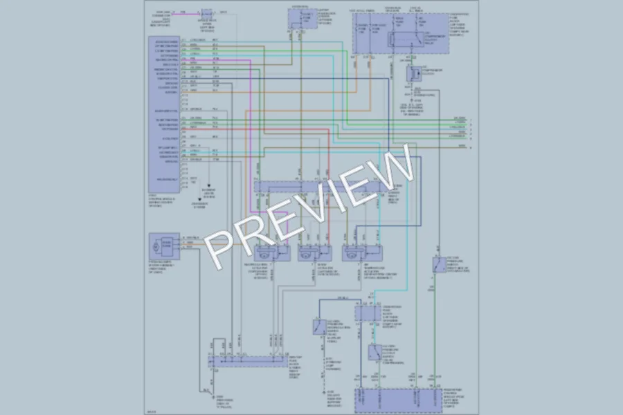 2002 GMC 3500 Air Conditioning wiring diagram preview