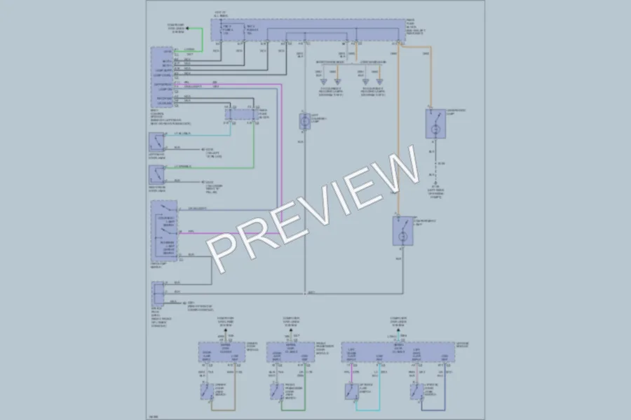 2002 GMC EnvoyXL Interior Lights wiring diagram preview
