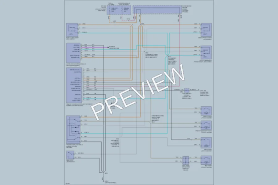 2002 GMC G2500 Power Door Locks wiring diagram preview