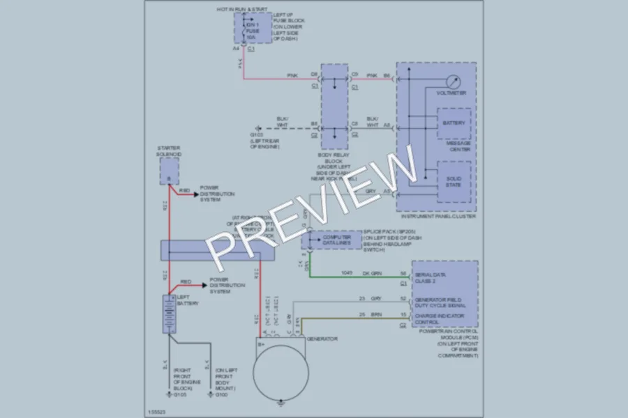 2002 GMC K2500 Starting Charging wiring diagram preview