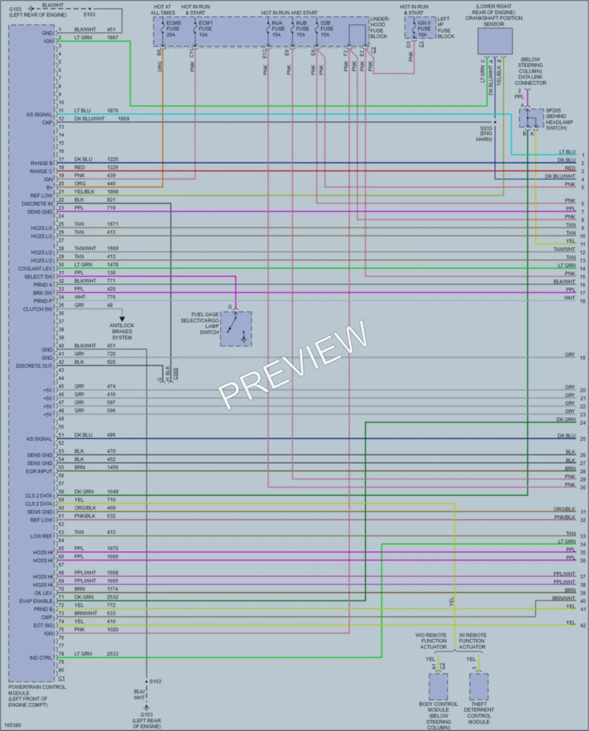 2002 GMC 2500 Hd Engine Performance wiring diagram preview