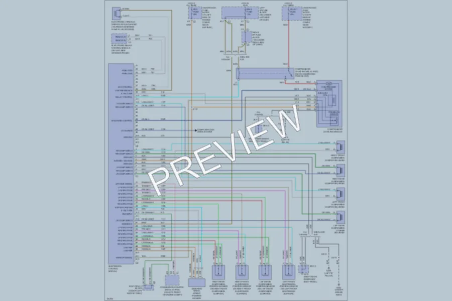 2002 GMC C1500 Electronic Suspension wiring diagram preview