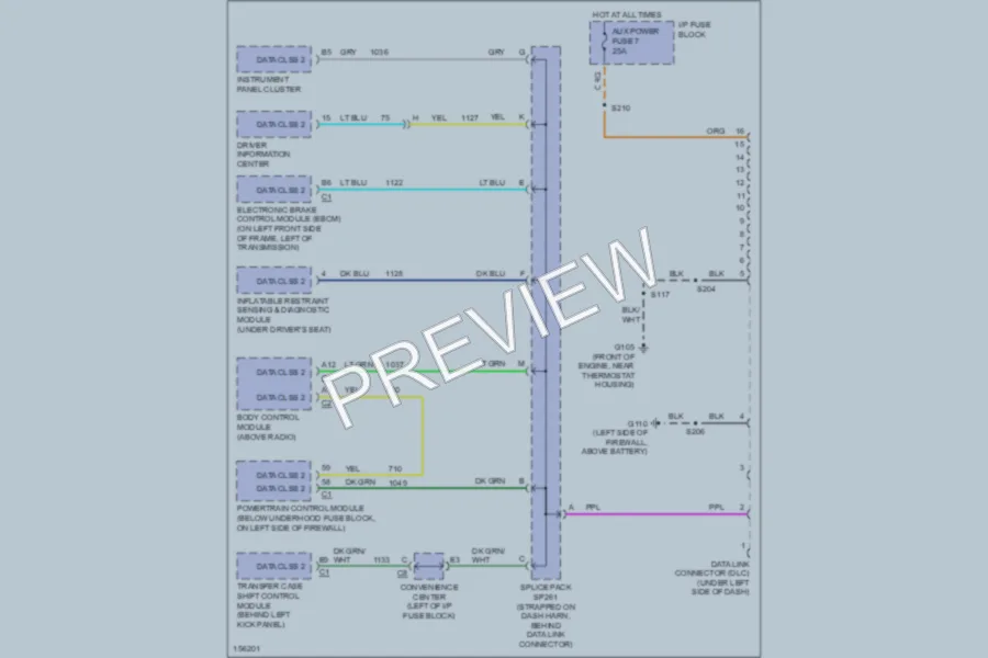 2002 GMC Safari Computer Data Lines wiring diagram preview