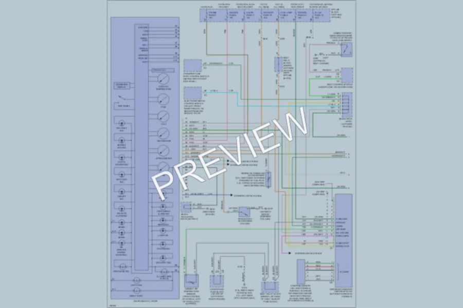 2002 GMC Sonoma Instrument Cluster wiring diagram preview