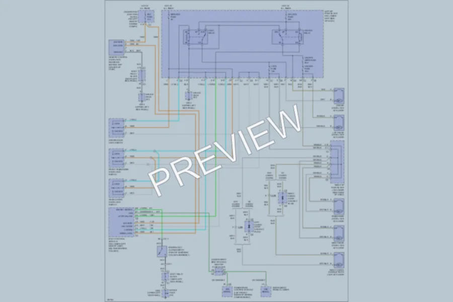 2002 GMC YukonDenali Power Door Locks wiring diagram preview