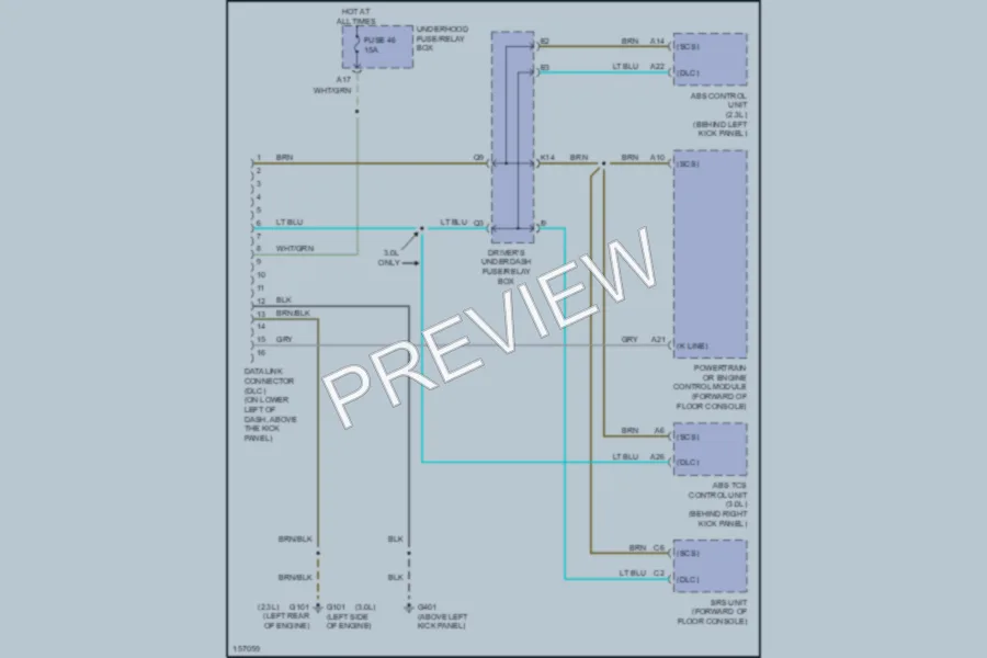 2002 Honda Accord Computer Data Lines wiring diagram preview