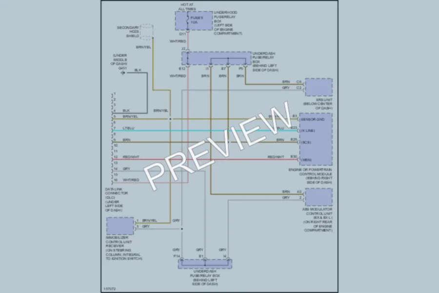 2002 Honda CRV Computer Data Lines wiring diagram preview
