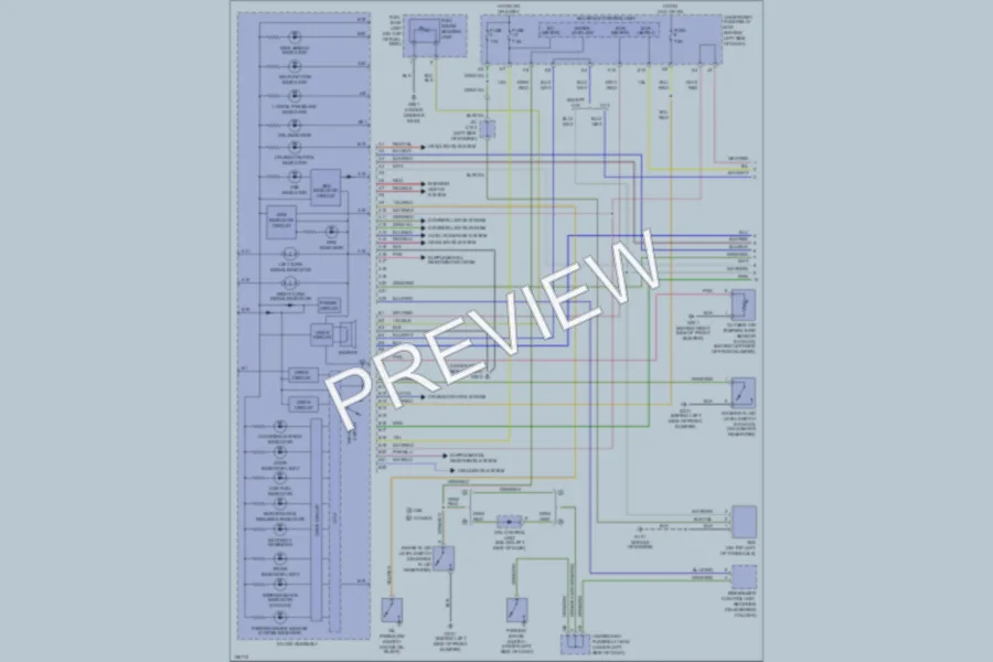 2002 Honda CRV Instrument Cluster wiring diagram preview