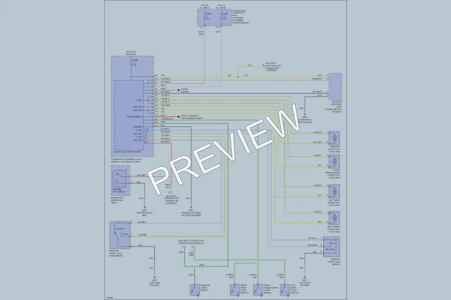 2002 Honda CRV Power Door Locks wiring diagram preview