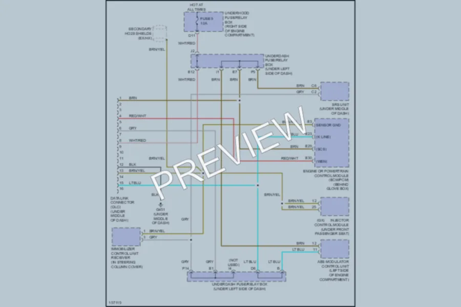 2002 Honda Civic Computer Data Lines wiring diagram preview